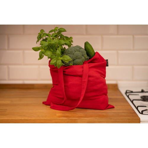 Torba z bawełny z recyklingu i poliestru z recyklingu na zakupy B'RIGHT | Porter Jasnozielony V8822-10 (2)