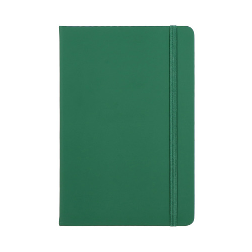 Notatnik A5 z tworzywa PU  Ciemnozielony LT92066-N0030 (1)