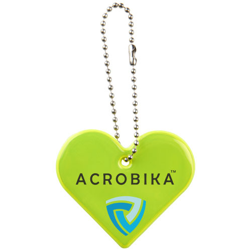 Zawieszka odblaskowa serce Neonowy żółty 1PR02606 (1)