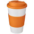Americano® 350 ml tumbler with grip & spill-proof lid Biały 21069607  thumbnail