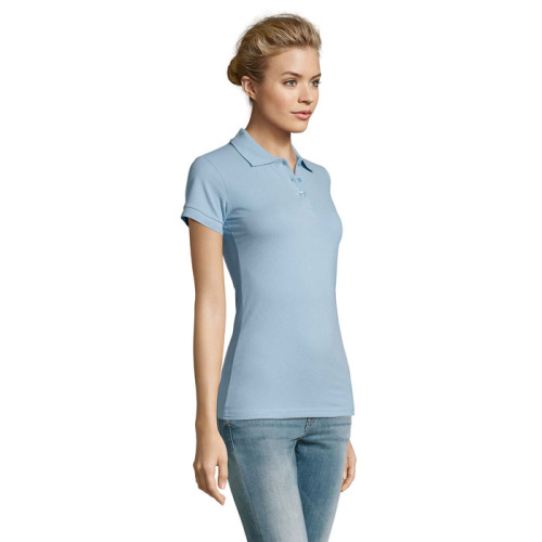 PERFECT Damskie POLO 180g Sky Blue Pique S11347-SP-S (2)