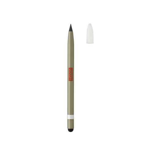 Aluminiowy ołówek z gumką zielony P611.127 (3)