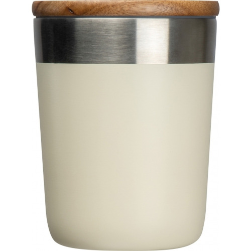 Kubek termiczny stalowy z recyklingu PORTOFINO MoLu 300 ml Biały 397906 (3)