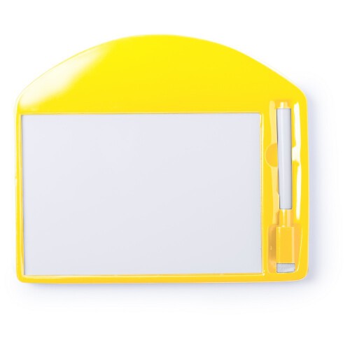 Tablica do pisania, marker i gumka żółty V7634-08 
