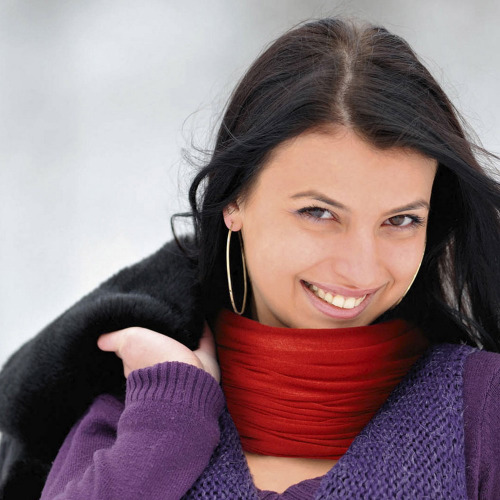 Osłona na twarz i szyję, komin | Oskarine Niebieski V9785-11 (3)