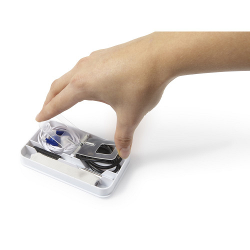 Touch pen, ściereczka, kabel USB, słuchawki Błękitny V9884-23 (3)