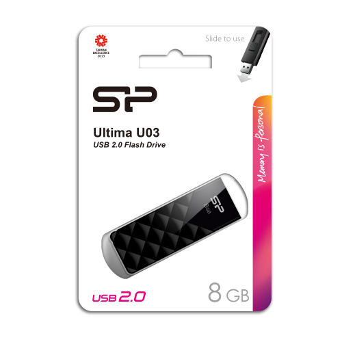 Pendrive silicon power ultima u03 czarny EG 812403 8GB (2)