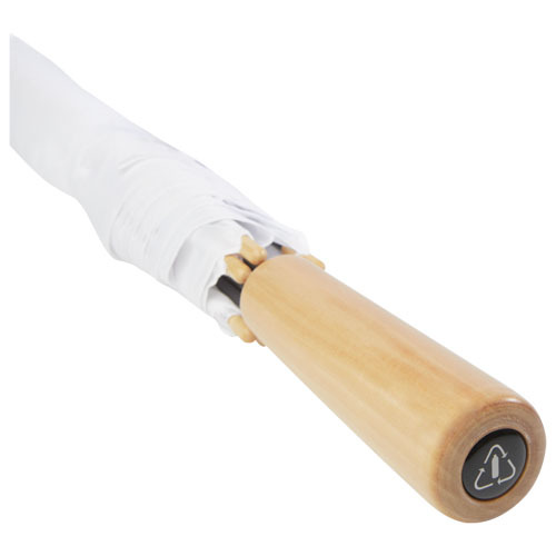 Wiatroodporny parasol golfowy 76 cm z PET z recyklingu Romee Biały 10940901 (5)