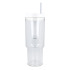 Kubek Miami z uchwytem, przezroczysty, 1,2 l, R-PET Transparentny / biały LT98695-N0401 (3) thumbnail