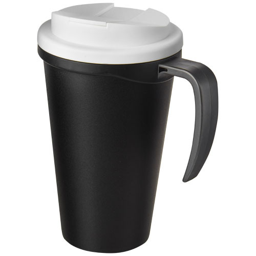 Americano® Grande 350 ml mug with spill-proof lid Czarny 21042101 