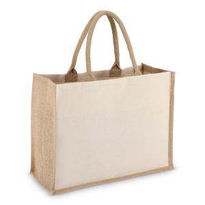 Jutowo-bawełniana torba na ramię OEKO-TEX® 42,5 x 19 x 32 cm 320 g/m²