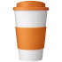 Americano® 350 ml tumbler with grip & spill-proof lid Biały 21069607 (2) thumbnail