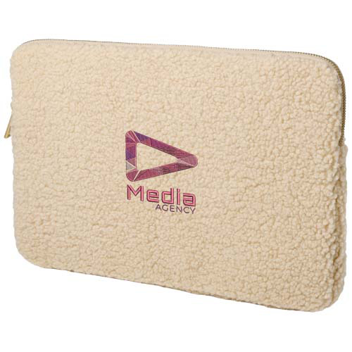 Bear 13-calowe etui sherpa na laptopa z recyklingu z certyfikatem GRS, o pojemności 2 l Piasek pustyni 12077506 (1)