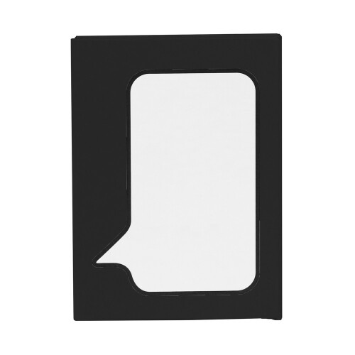 Zestaw do notatek, karteczki samoprzylepne czarny V2922-03 (1)