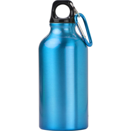 Bidon, butelka sportowa 400 ml z karabińczykiem błękitny V4659-23 