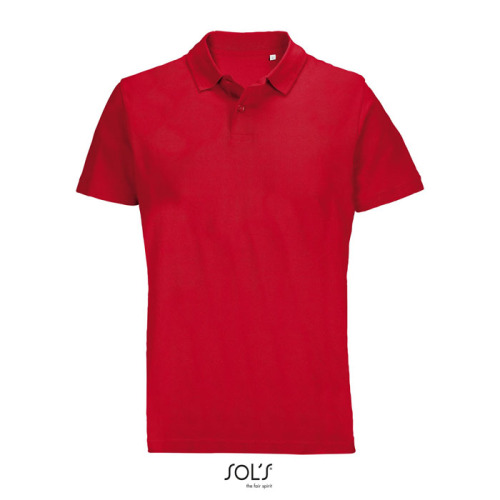 PULSE U NISEX POLO Czerwony S04502-RD-M 