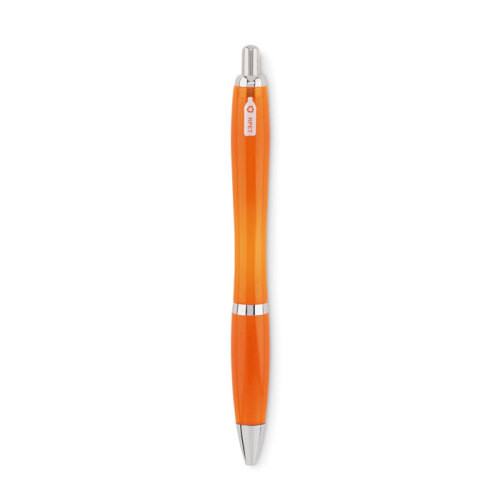 Długopis z RPET przezroczysty pomarańczowy MO6409-29 (1)