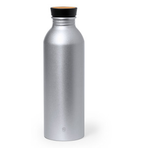 Butelka sportowa 550 ml z aluminium z recyklingu Srebrny