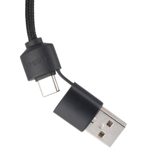 Kabel 4w1 z podświetlanym logo, LH-ZM02 Czarny EG061003 (2)