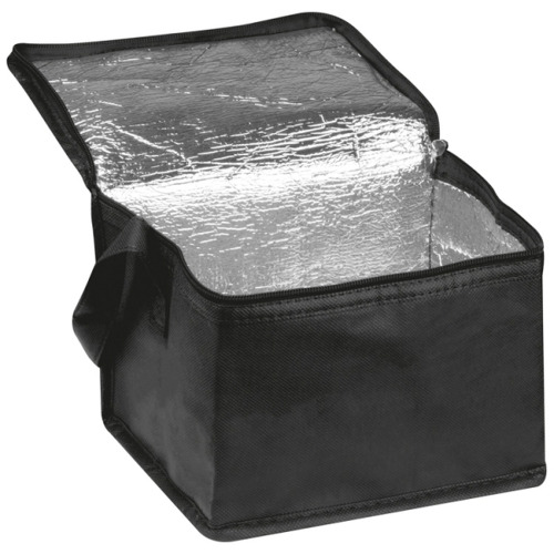 Torba termiczna non woven na 6 puszek 330 ml NIEBY Czarny 154203 (2)