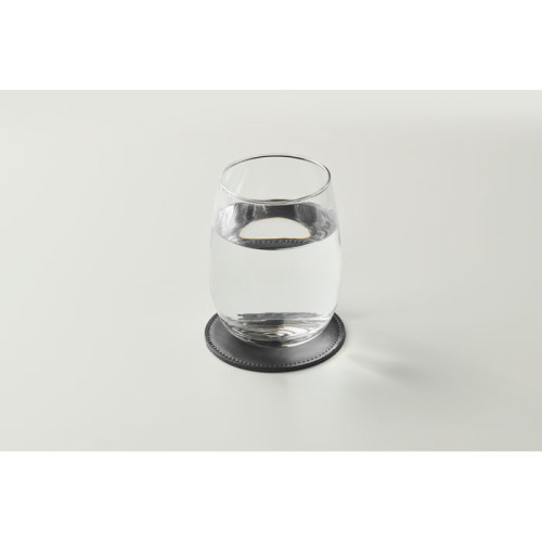 Okrągła podkładka z PU Czarny MO2616-03 (2)