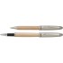 Zestaw piśmienny, długopis i pióro kulkowe brązowy V0069-16 (2) thumbnail