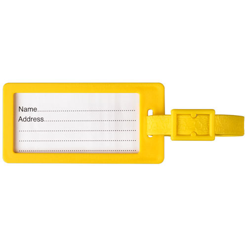 River zawieszka na bagaż z okienkiem z materiałów z recyklingu Żółty 21019111 (2)