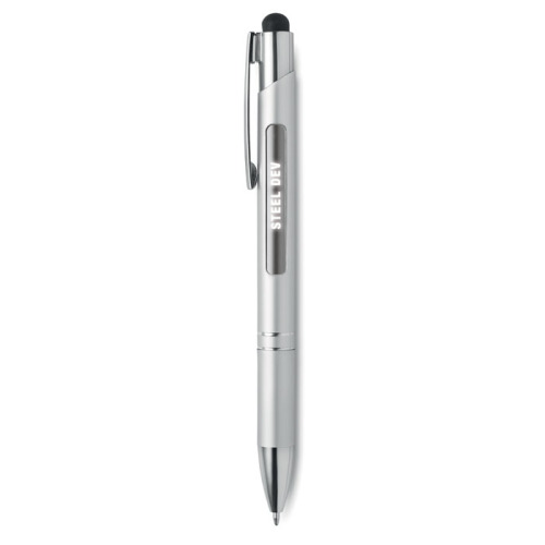 Długopis aluminiowy srebrny mat MO9479-16 