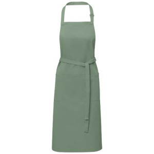 Andrea fartuch o gramaturze 240 g/m² z regulowanym paskiem na szyję Zielony melanż