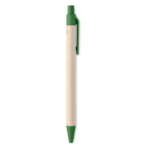 Długopis z kartonu po mleku zielony MO6822-09 (2)