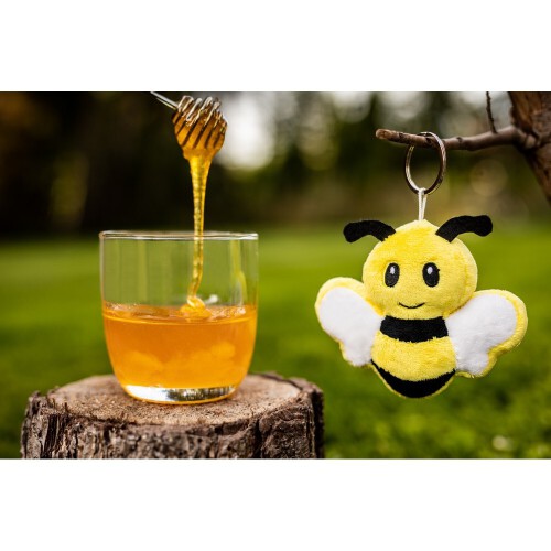 Pluszowa pszczoła RPET z chipem NFC, brelok | Zibee żółty HE795-08 (8)