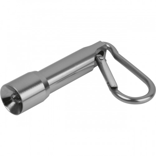 Mini latarka z aluminium z recyklingu BERGAMO Szary 529307 (4)