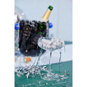 OPACITY Kieliszek do szampana 4 szt, przezroczysty