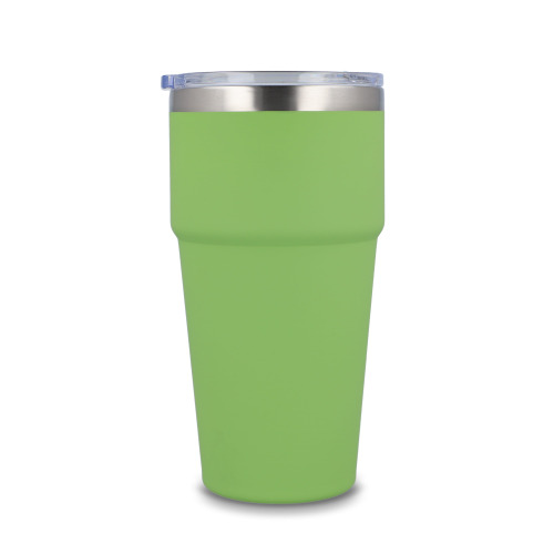 T-ceramiczny kubek do samochodu o miękkim dotyku 500ml Jasnozielony LT98729-N0032 (3)