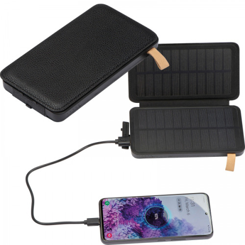 Power bank 8000 mAh solarny BRUNA Czarny 3365703 (2)