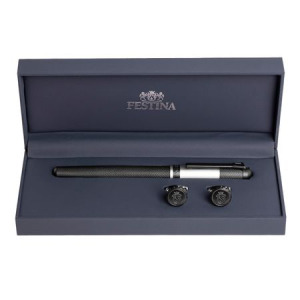 Zestaw upominkowy Festina spinki do mankietów i pióro wieczne - FJM221A + FSW3982C