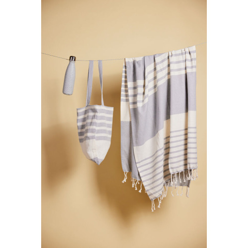 Ręcznik ELLA HAMAM 90x170CM, szary Szary 5018465- (5)