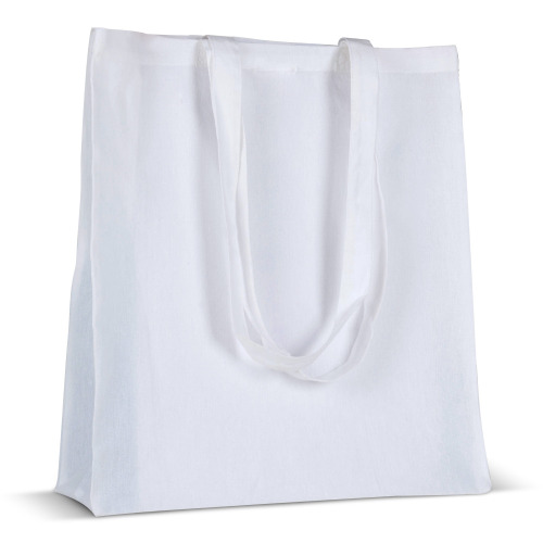 Torba z bawełny z recyklingu z dnem 140g/m² 38x10x42cm Biały LT95242-N0001 (2)
