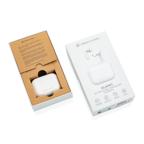 Bezprzewodowe słuchawki douszne Urban Vitamin Alamo ANC Biały P329.713 (14)