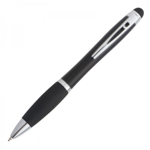 Długopis metalowy touch pen lighting logo LA NUCIA Czarny 054003 (1)