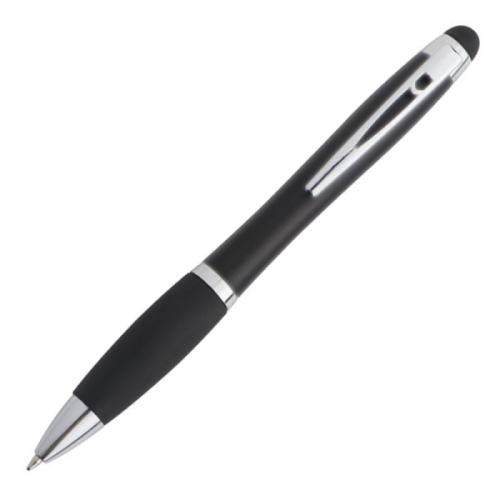 Długopis metalowy touch pen lighting logo LA NUCIA czarny 054003 (1)