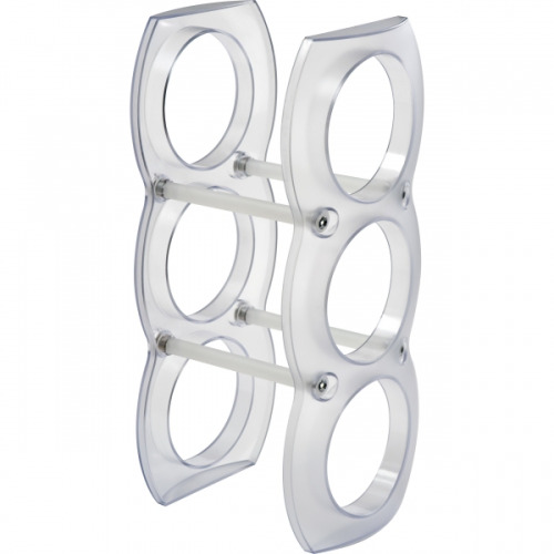 Plastikowy stojak na wino MONTEGO BAY Biały 837806 (1)