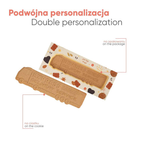 Ciastko reklamowe korzenne maxi - truck Wielokolorwy S0521 (2)