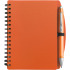 Notatnik A6 (kartki w linie)  z długopisem pomarańczowy V2391-07  thumbnail