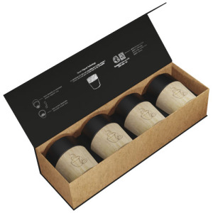 SCX.design D06 reflective 4-częściowy zestaw z magnetycznym kubkiem ceramicznym do kawy