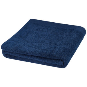 Riley bawełniany ręcznik kąpielowy o gramaturze 550 g/m² i wymiarach 100 x 180 cm Granatowy