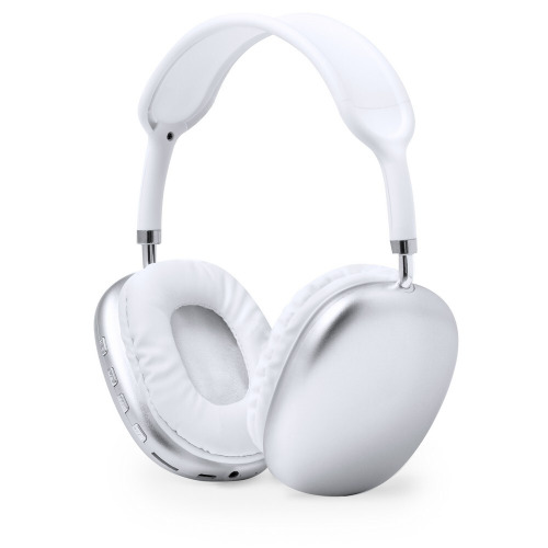 Bezprzewodowe słuchawki nauszne, radio biały V1349-02 (1)