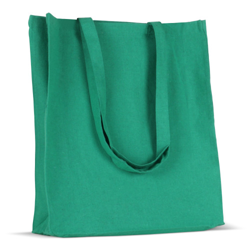 Torba z bawełny z recyklingu z dnem 140g/m² 38x10x42cm Ciemnozielony LT95242-N0030 (2)