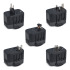 Adapter podróżny PowerPro wykonany z plastiku pochodzącego z recykling Czarny LT41029-N0002 (3) thumbnail