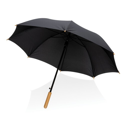 Bambusowy parasol automatyczny 23" Impact AWARE rPET czarny P850.651 (3)